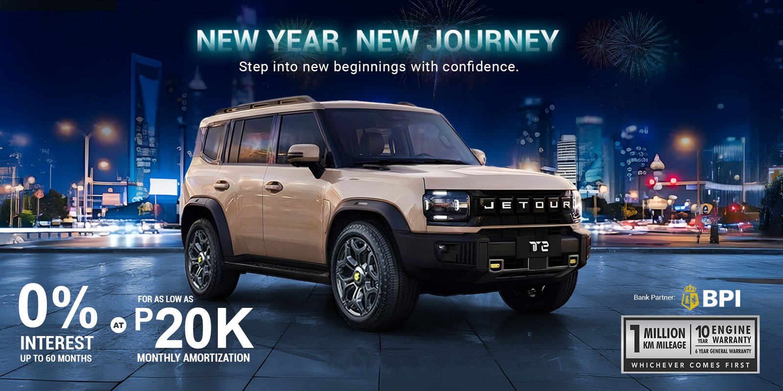 New Year, New Journey with the JETOUR T2 – Zero Interest, ₱20K Monthly ...